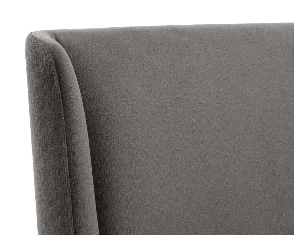 Sunpan - 5West Amita Wheeled Dining Chair - Piccolo Pebble - 109899 view 8