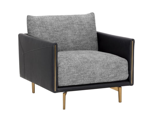 Sunpan - 5West Ashi Armchair - Nash Zebra / Coal Black - 110997 view 1