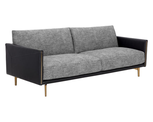 Sunpan - 5West Ashi Sofa - Nash Zebra / Coal Black - 110996 view 1