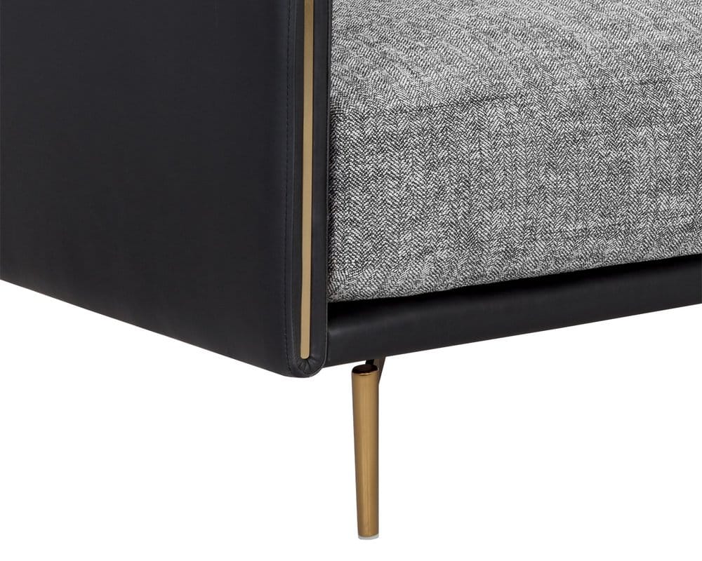 Sunpan - 5West Ashi Sofa - Nash Zebra / Coal Black - 110996 view 4