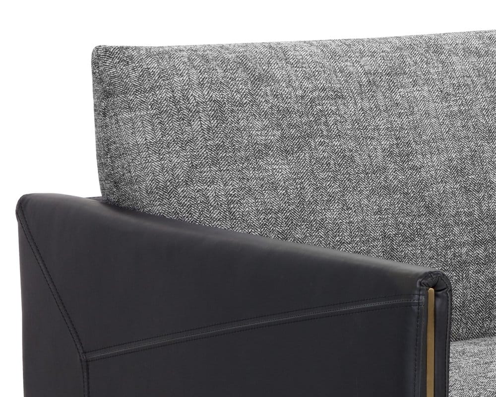 Sunpan - 5West Ashi Sofa - Nash Zebra / Coal Black - 110996 view 5