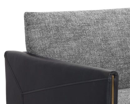Sunpan - 5West Ashi Sofa - Nash Zebra / Coal Black - 110996 view 5