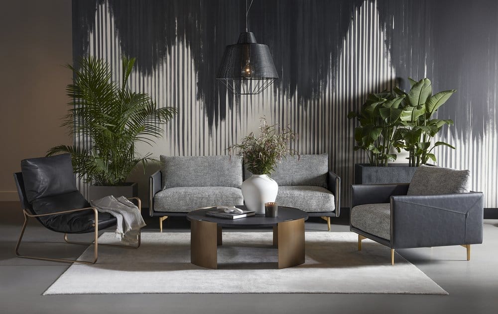 Sunpan - 5West Ashi Sofa - Nash Zebra / Coal Black - 110996 view 7