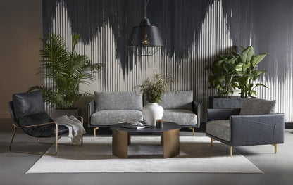 Sunpan - 5West Ashi Sofa - Nash Zebra / Coal Black - 110996 view 7