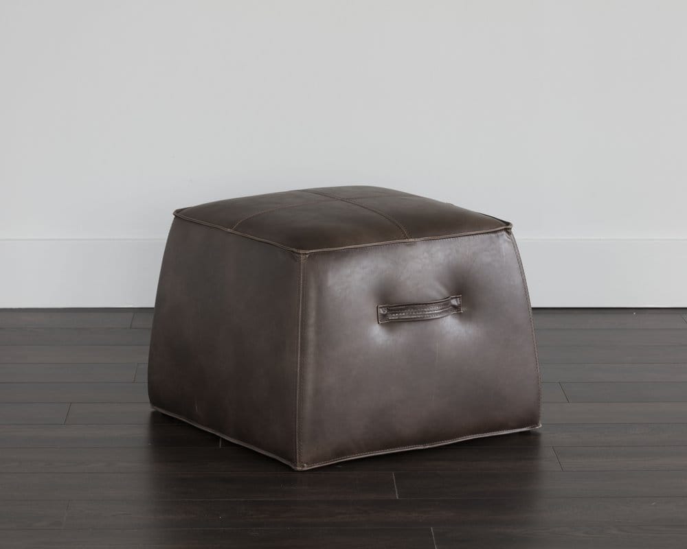 Sunpan - 5West Aspen Ottoman - Havana Dark Brown - 102831 view 4
