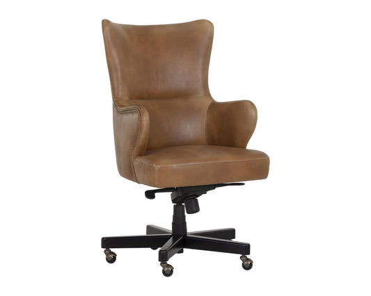 Sunpan - 5West Hubert Office Chair - Tobacco Tan - 107526 view 1