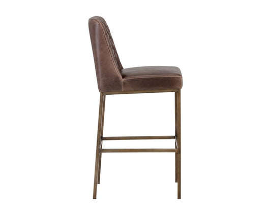 Sunpan - 5West Leighland Barstool - Havana Dark Brown - 104903 view 2