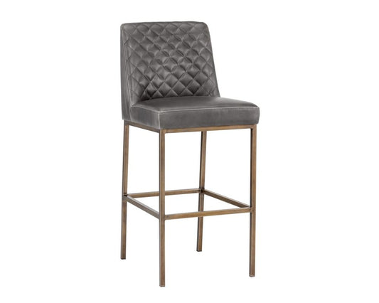 Sunpan - 5West Leighland Barstool - Overcast Grey - 104904_CLOSEOUT view 1