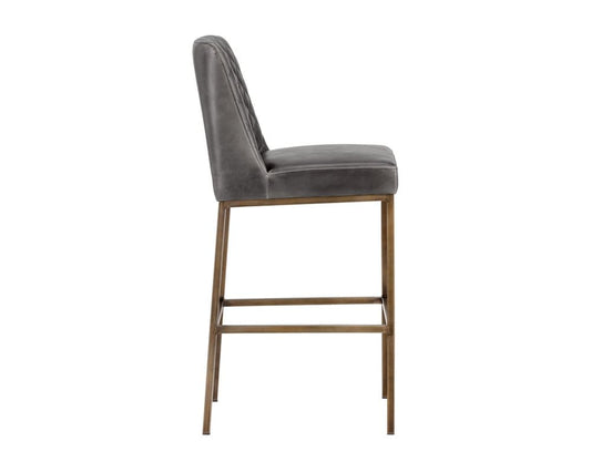 Sunpan - 5West Leighland Barstool - Overcast Grey - 104904_CLOSEOUT view 2