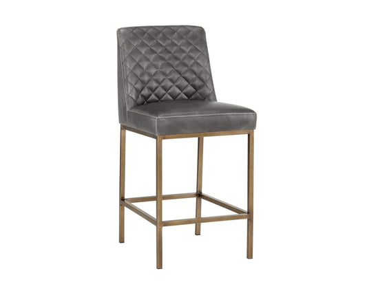 Sunpan - 5West Leighland Counter Stool - Overcast Grey - 104908 view 1