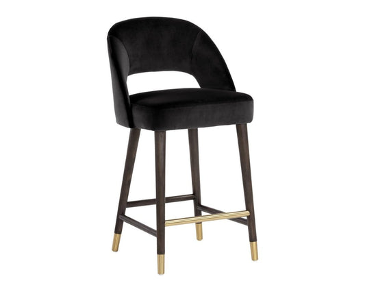 Sunpan - 5West Monae Counter Stool - Abbington Black - 105494 view 1