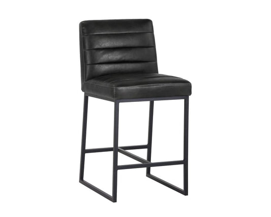 Sunpan - 5West Spyros Counter Stool - Coal Black - 103899 view 1