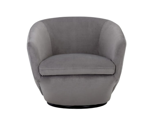 Sunpan - 5West Treviso Swivel Lounge Chair - Antonio Charcoal - 105299_CLOSEOUT view 2