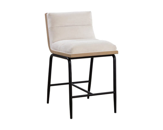 Sunpan - Abilene Counter Stool - Polo Club Muslin - 111273 view 1