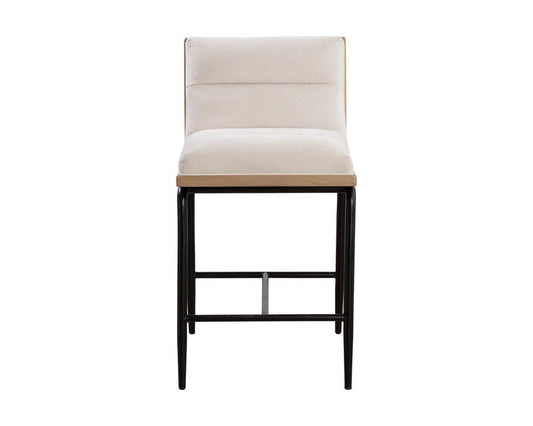 Sunpan - Abilene Counter Stool - Polo Club Muslin - 111273 view 2
