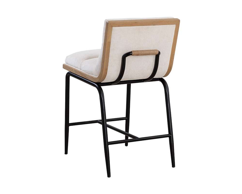 Sunpan - Abilene Counter Stool - Polo Club Muslin - 111273 veiw 4