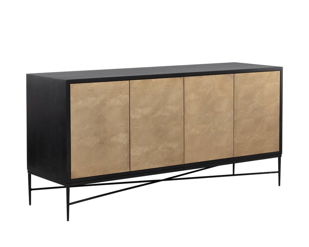 Sunpan - Algarve Sideboard - Black / Champagne Gold - 111015 view 2