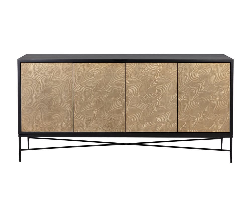 Sunpan - Algarve Sideboard - Black / Champagne Gold - 111015 view 3