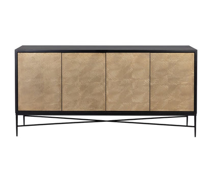 Sunpan - Algarve Sideboard - Black / Champagne Gold - 111015 view 3