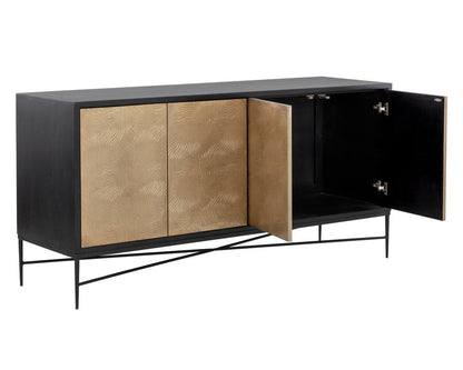 Sunpan - Algarve Sideboard - Black / Champagne Gold - 111015 view 4