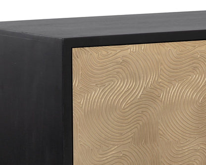 Sunpan - Algarve Sideboard - Black / Champagne Gold - 111015 view 6