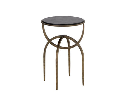 Sunpan - Alicent End Table - Black Marble - 110190 view 2