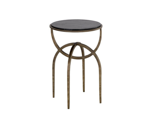 Sunpan - Alicent End Table - Black Marble - 110190 view 2