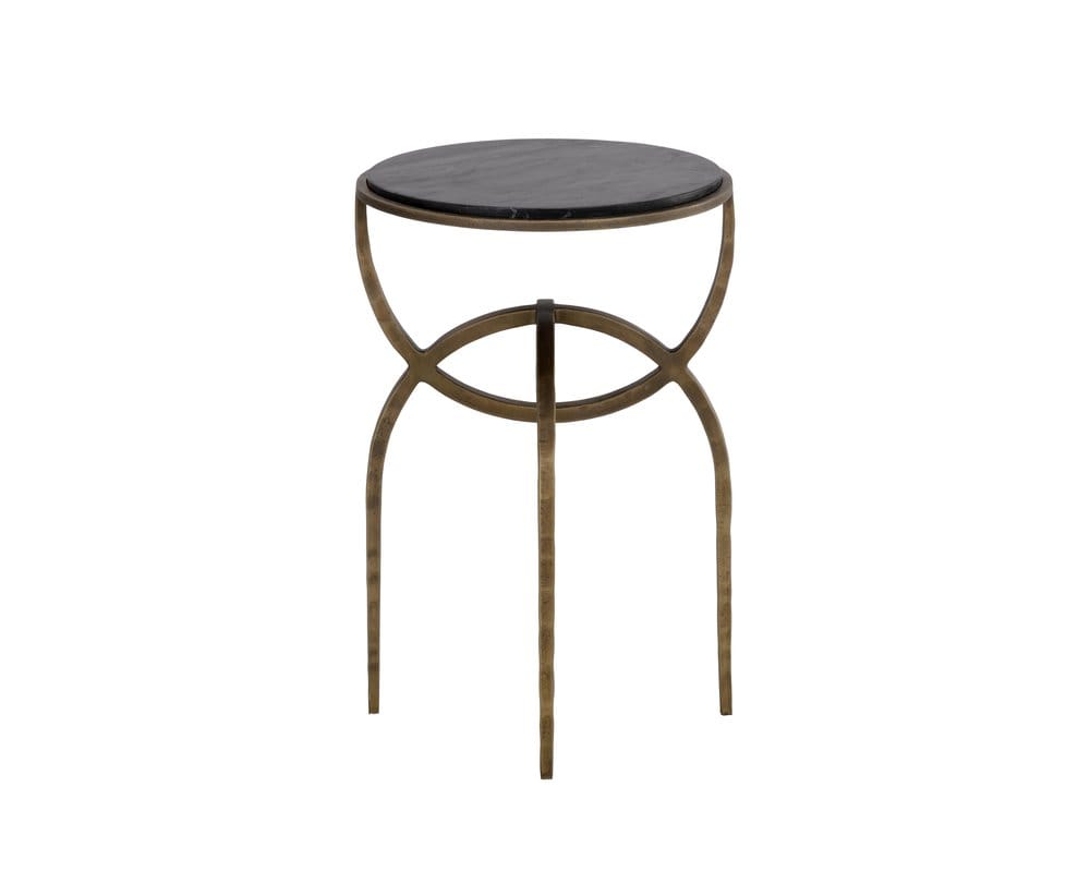 Sunpan - Alicent End Table - Black Marble - 110190 view 3