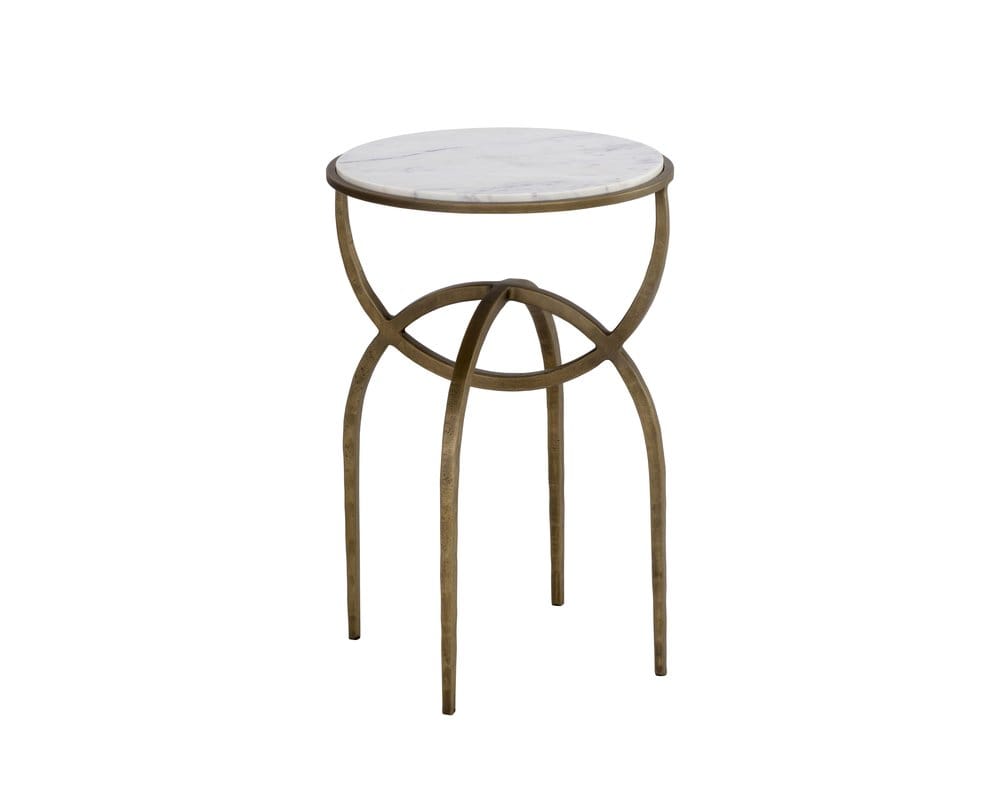 Sunpan - Alicent End Table - White Marble - 110188 view 2