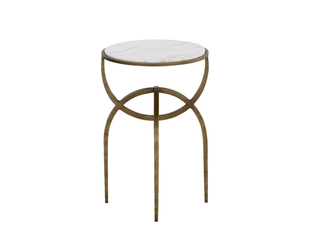 Sunpan - Alicent End Table - White Marble - 110188 view 3