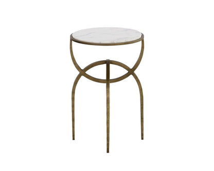 Sunpan - Alicent End Table - White Marble - 110188 view 3