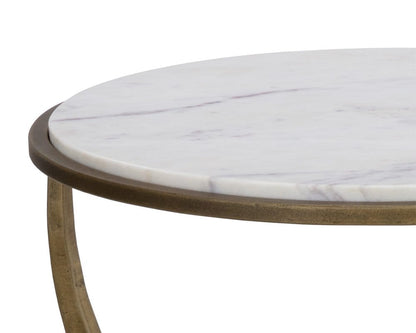 Sunpan - Alicent End Table - White Marble - 110188 view 7