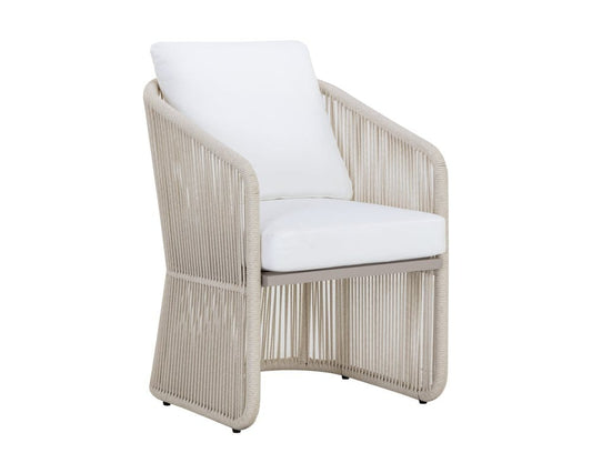 Sunpan - Allariz Dining Armchair - Greige - Stinson White - 111153 view 1