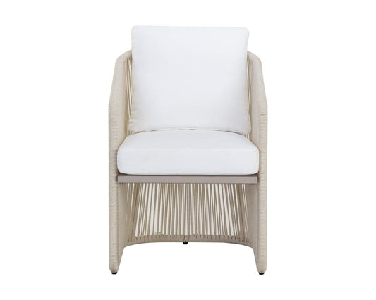 Sunpan - Allariz Dining Armchair - Greige - Stinson White - 111153 view 2