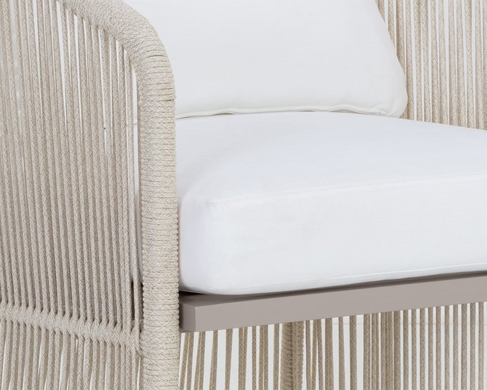 Sunpan - Allariz Dining Armchair - Greige - Stinson White - 111153 view 5
