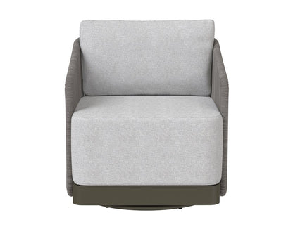 Sunpan - Allariz Swivel Armchair - Warm Grey - Gracebay Light Grey - 109651 view 2