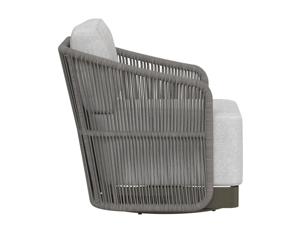 Sunpan - Allariz Swivel Armchair - Warm Grey - Gracebay Light Grey - 109651 view 3