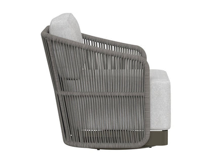 Sunpan - Allariz Swivel Armchair - Warm Grey - Gracebay Light Grey - 109651 view 3