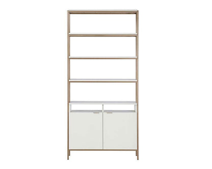 Sunpan - Artezia Ambrose Modular Bookcase Large - Champagne Gold - Cream - 107644 veiw 2