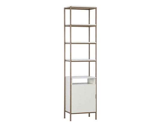 Sunpan - Artezia Ambrose Modular Bookcase Small - Champagne Gold - Cream - 107645 veiw 1