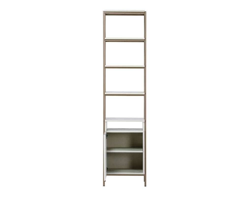 Sunpan - Artezia Ambrose Modular Bookcase Small - Champagne Gold - Cream - 107645 veiw 3