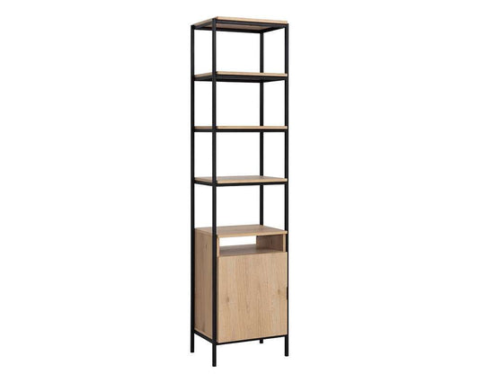 Sunpan - Artezia Ambrose Modular Bookcase Small - Rustic Oak - Black - 108793 veiw 2