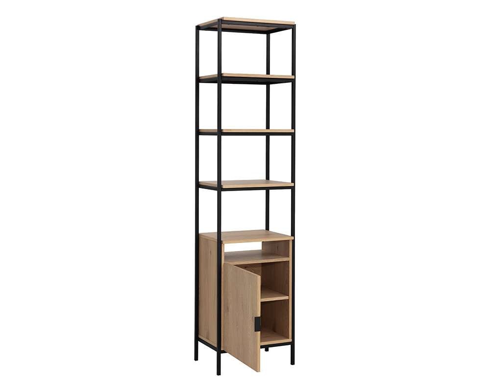 Sunpan - Artezia Ambrose Modular Bookcase Small - Rustic Oak - Black - 108793 veiw 3