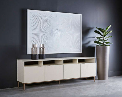 Sunpan - Artezia Ambrose Modular Media Console And Cabinet - Champagne Gold - Cream - 107172 veiw 4