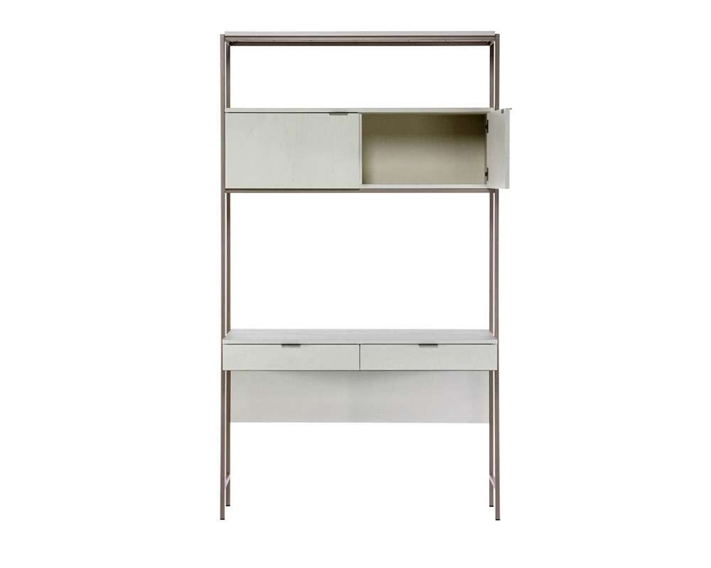 Sunpan - Artezia Ambrose Modular Wall Desk - Champagne Gold - Cream - 107643 veiw 4