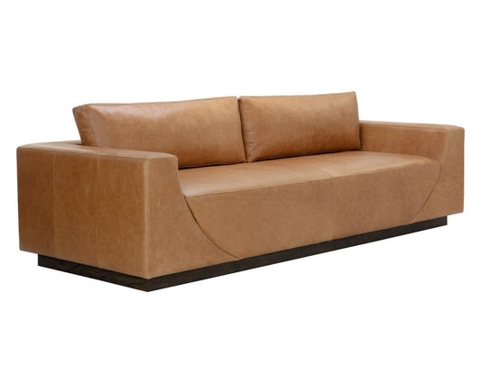 Sunpan - Anakin Sofa - Dark Brown - Tuscany Cognac Leather - 111218 view 1