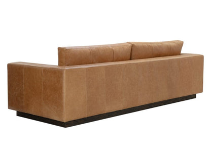 Sunpan - Anakin Sofa - Dark Brown - Tuscany Cognac Leather - 111218 view 3