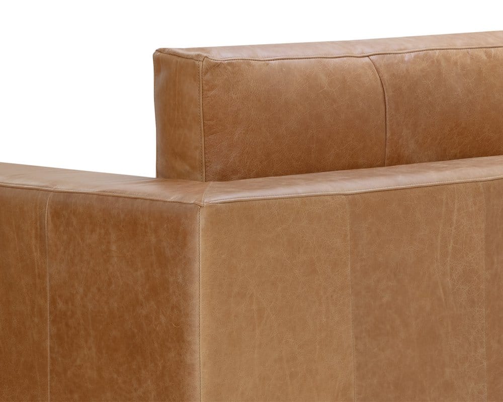 Sunpan - Anakin Sofa - Dark Brown - Tuscany Cognac Leather - 111218 view 6