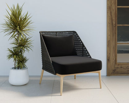 Sunpan - Andria Lounge Chair - Arashi Black - 110962 view 5