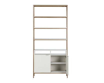Sunpan - Artezia Ambrose Modular Bookcase Large - Champagne Gold - Cream - 107644_CLOSEOUT view 3